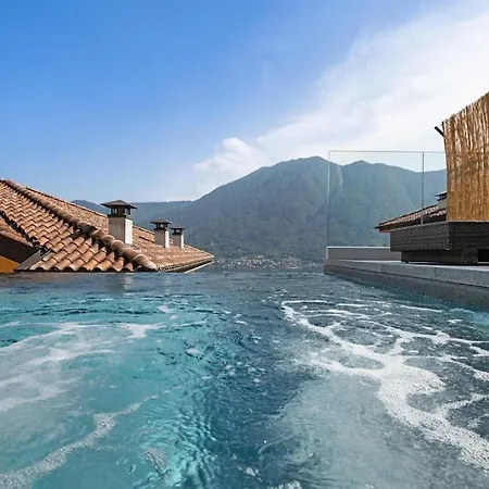 Lago Di Como Penthouse With Fantastic Panoramic Lake View, Hammam, Gym, Private Swimming Pool And Garden Apartman *