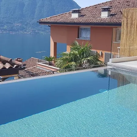 Lago Di Como Penthouse With Fantastic Panoramic Lake View, Hammam, Gym, Private Swimming Pool And Garden
