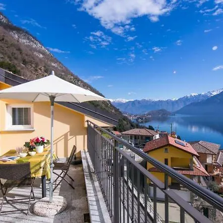 Apartamento Lago Di Como Penthouse With Fantastic Panoramic Lake View, Hammam, Gym, Private Swimming Pool And Garden